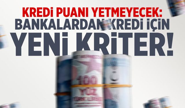 Kredi puanı yetmeyecek: Bankalardan kredi için yeni kriter!