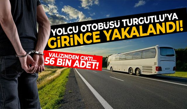 Yolcu otobüsü Turgutlu’ya girince yakalandı! Yanında taşıyormuş…