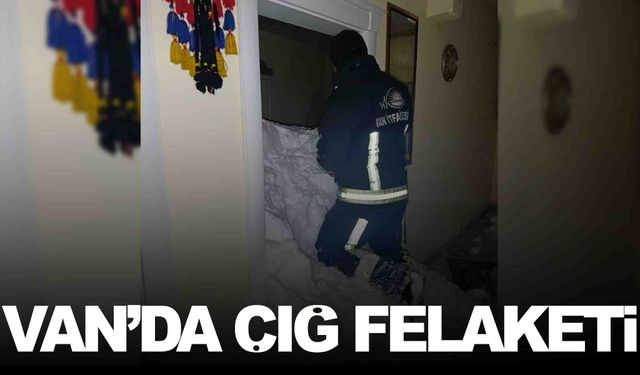 Van’da çığ felaketi... 1 kişi kayıp, 22 ev boşaltıldı