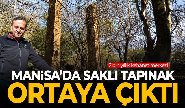 Manisa'da saklı tapınak ortaya çıktı! 2 bin yıllık...