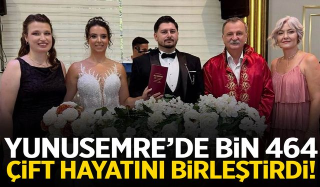 Yunusemre’de bin 464 çift hayatını birleştirdi!