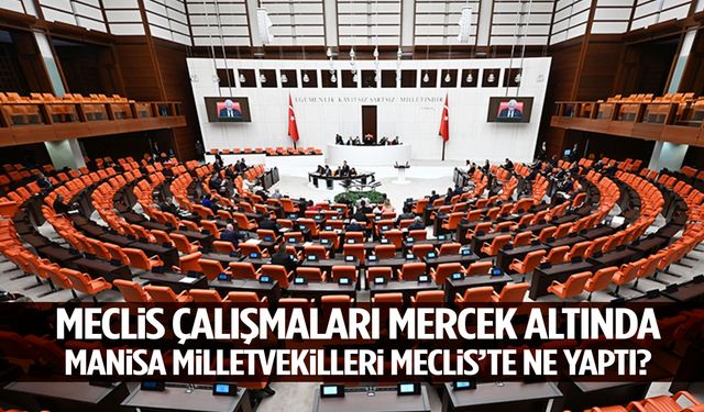 Manisa milletvekilleri Meclis’te ne yaptı?