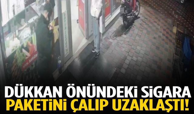 Manisa’da ilginç hırsızlık! Sigara paketini alıp uzaklaştı…