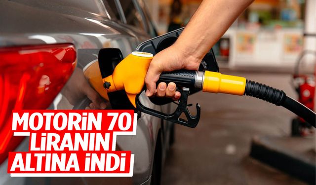 Motorin 70 liranın altına indi!