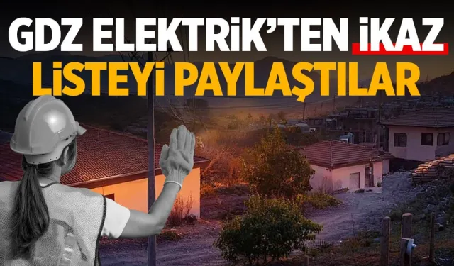 GDZ Elektrik'ten Manisa'ya 16 Mart uyarısı