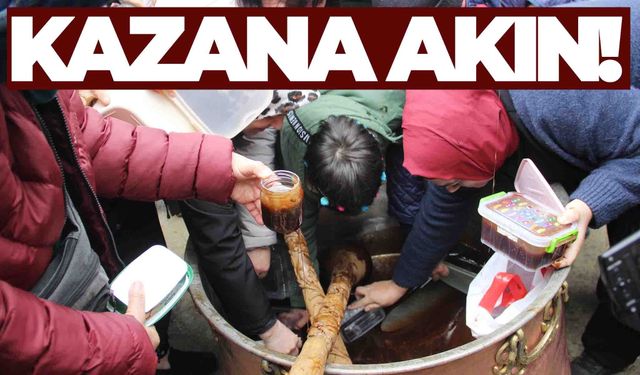 Her mesir karma töreninde aynı manzara… Kazana akın ettiler!