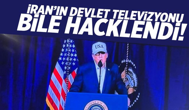 İran devlet televizyonu hacklendi! Ekrana Trump çıktı