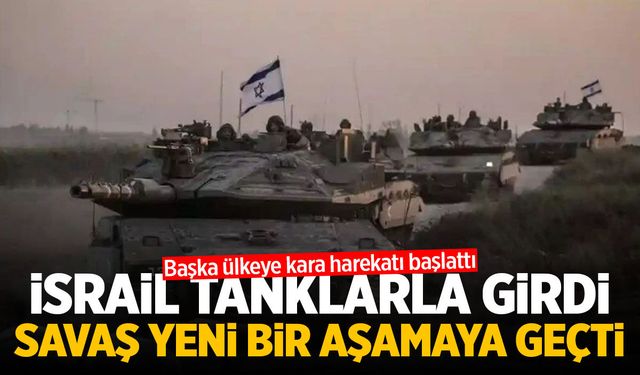 İsrail tanklarla ülkeye girdi! Yeni aşama başladı...