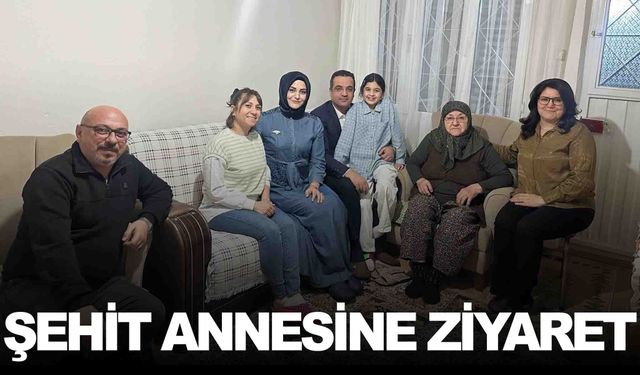 Kaymakam Halil Dalak’tan şehit annesine ramazan ziyareti