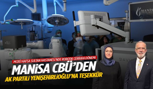 Manisa CBÜ'den AK Partili Yenişehirlioğlu'na teşekkür