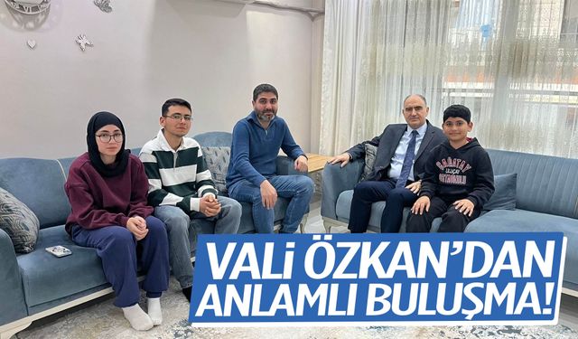 Vali Özkan şehit ve gazi aileleriyle buluştu