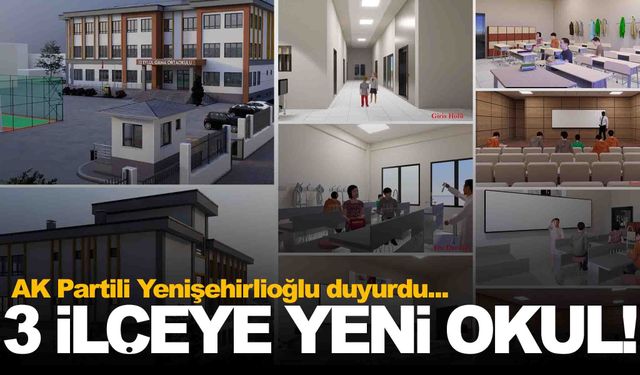 Manisa’da 3 ilçeye yeni okul müjdesi... AK Partili Yenişehirlioğlu duyurdu