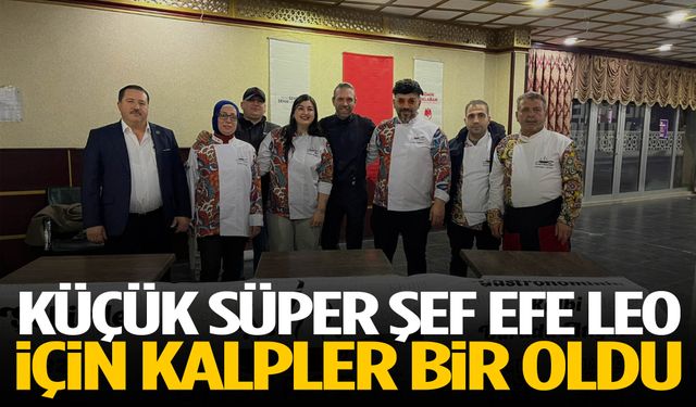 Manisa’da iyilik gecesi… Küçük süper şef Efe Leo için kalpler bir oldu