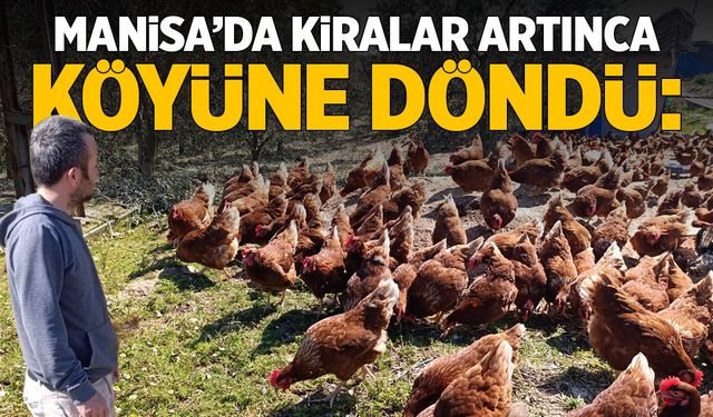 Manisa’da kiralar artınca köye döndü: Gezen tavuk çiftliği kurdu!