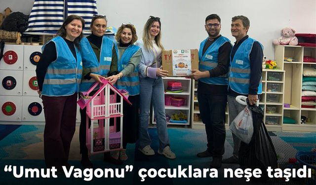 “Umut Vagonu” çocuklara neşe taşıdı