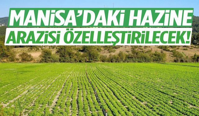 Manisa’daki hazine arazisi özelleştirilecek!