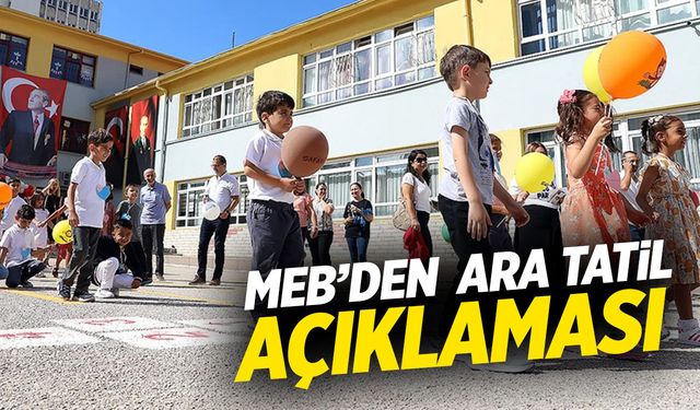 MEB'den ara tatil açıklaması