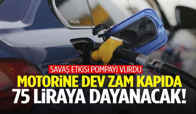 Motorine dev zam geliyor! Tarih belli oldu: 75 liraya dayanacak
