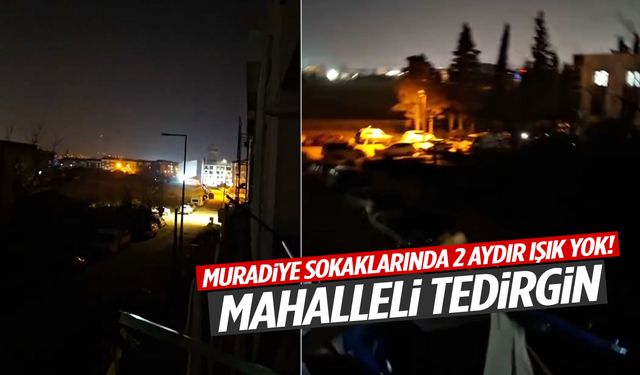 Muradiye sokakları karanlığa gömüldü! Mahalleli tedirgin…