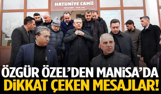 Özgür Özel bayram namazını Manisa’da kıldı