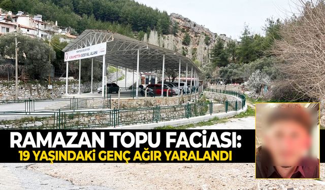 Ramazan topu faciası: 19 yaşındaki genç ağır yaralandı!
