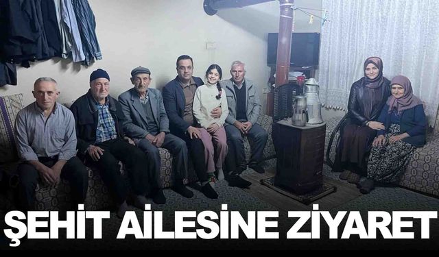Sarıgöl’ün ilk şehidinin ailesine ziyaret