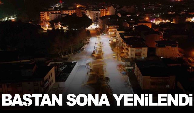 Saruhanlı’da sokak yenileme çalışmaları sürüyor