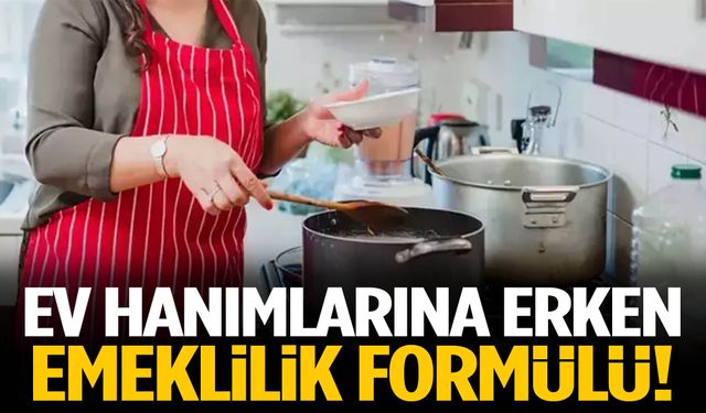 Ev hanımlarına erken emeklilik formülü!