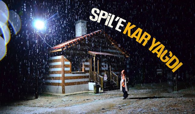 Spil Dağı'nda Mart bitmeden kar sürprizi