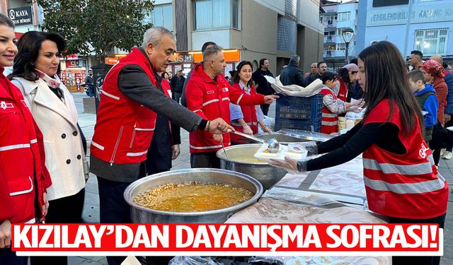 Kızılay’dan dayanışma sofrası