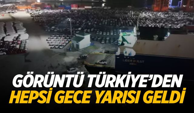 Türkiye'de kaydedildi... Gece yarısı geldiler!