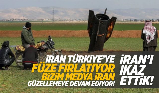 Türkiye'ye atılan füze görüntülendi! İran'ı ikaz ettik!