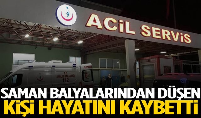 Saman balyalarından düşen kişi hayatını kaybetti