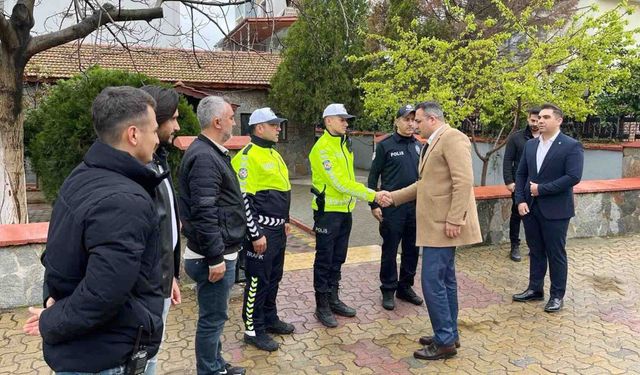 Kaymakam Halil Dalak’tan bayram mesaisi yapan personele ziyaret