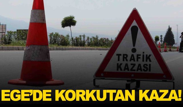 Ege’de otomobil elektrik direğine çarptı... Yaralılar var!