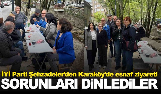 İYİ Parti Şehzadeler’den Karaköy’de esnaf ziyareti
