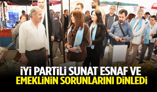 İYİ Partili Sunat Manisa’da esnaf ve emeklilerin sorunlarını dinledi