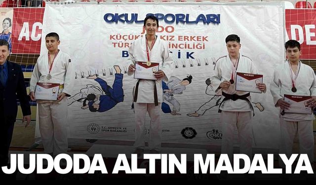 Manisa’ya judoda altın madalya... Alp Canıtez kürsüde!