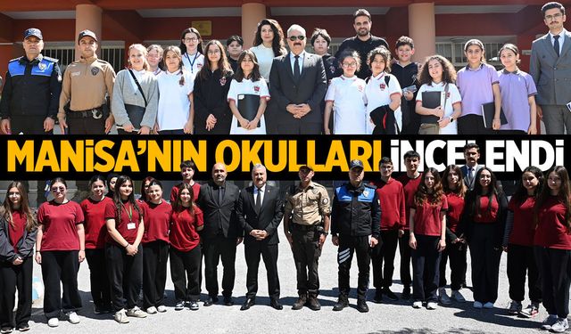Manisa'da okullar inceleniyor! Müdür Aktaş sahada...