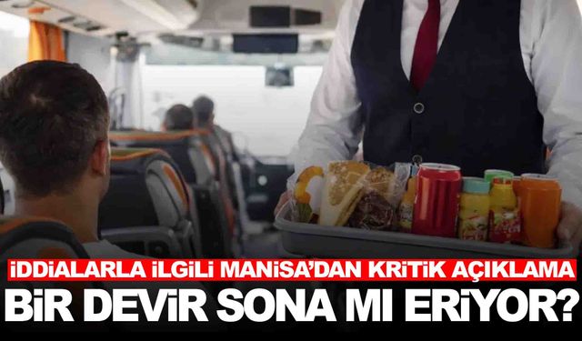 ‘Otobüslerde ikramlar kaldırılıyor!’ Bu iddia sektörü karıştırdı... Manisa’dan açıklama var!