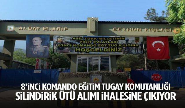 8'inci Komando Eğitim Tugay Komutanlığı silindirik ütü alacak
