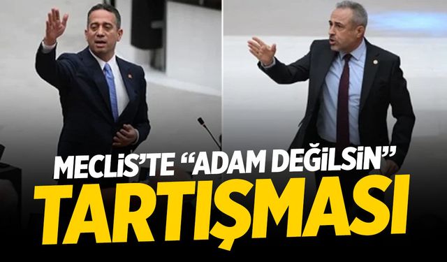TBMM'de 'adam değilsin' tartışması