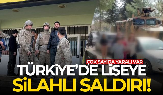 Türkiye'de liseye silahlı saldırı! Çok sayıda yaralı var