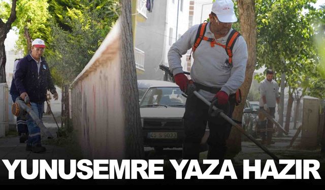Yunusemre’de yaza hazırlık... Sokak ve parklara bakım