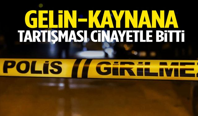 Gelin-kaynana tartışması cinayetle bitti