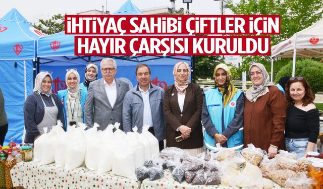 Hayır Çarşısı ihtiyaç sahibi 5 çiftin yüzünü güldürecek!