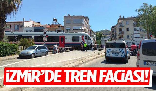 İzmir’de tren faciası! 79 yaşındaki adama tren çarptı!