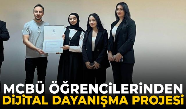 MCBÜ öğrencilerinden dijital dayanışma projesi