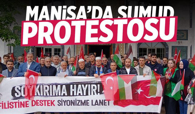 Manisa'da 'Sumud' protestosu!