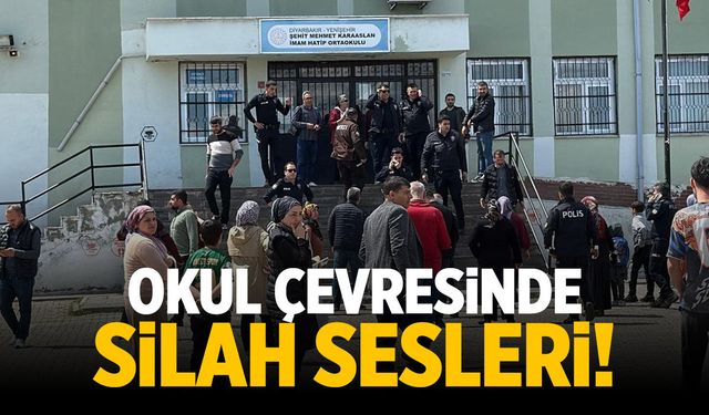 Okul çevresinde peş peşe silah sesleri